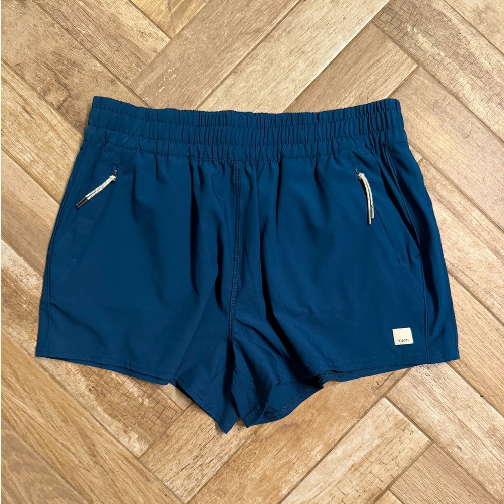 Vuori Dash Shorts- Deep teal color, NWOT